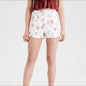 American Eagle Mom Shorts Womens Size 0 Multicolor Floral Pockets Casual
